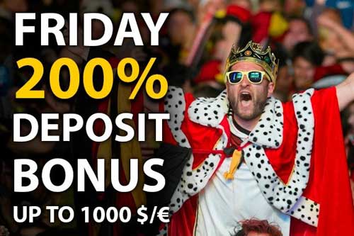 bonus ricarica venerdì bet2u