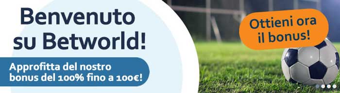 betworld bonus scommesse