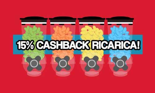 jellybean bonus cashback venerdi