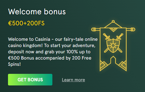 casinia casino bonus