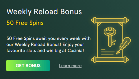 casinia bonus settimanale