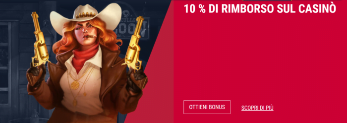 bonus rimborso casino rabona